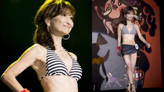 日本举办美魔女大赛60岁佳丽身材如少女(图)
