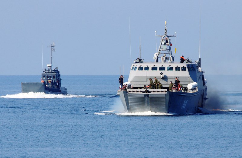 俄罗斯测试21820型高速登陆艇新艇(高清)