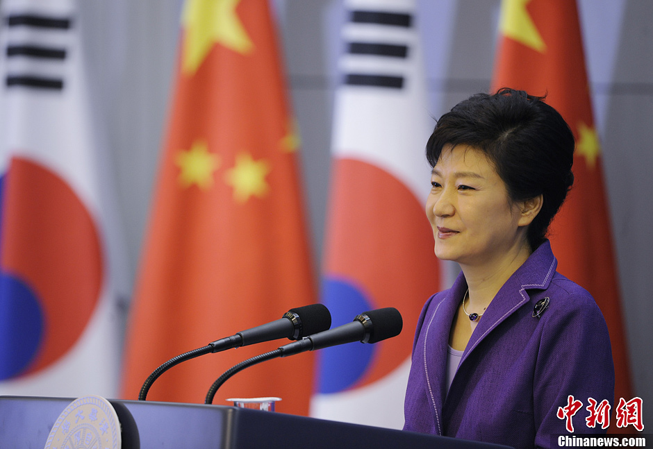 朴槿惠清华大学演讲(高清组图)