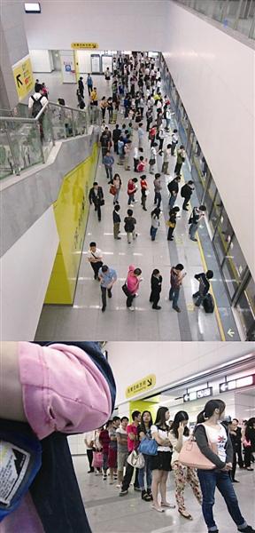 杭州地铁调查：超半数人越线候车 几乎无人排队
