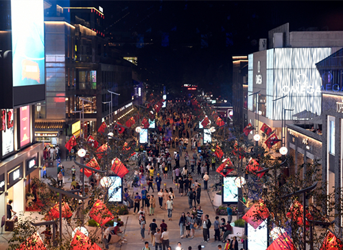 杭州湖滨步行街升级