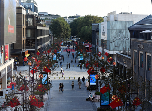 杭州湖滨步行街升级