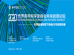 2020世界青年科学家峰会未来能源论坛